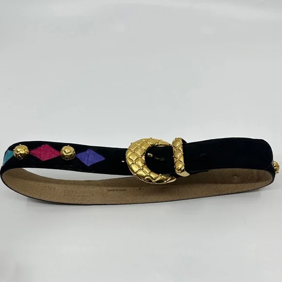 Doncaster | Accessories | Doncaster Black Suede Belt With  display picture 1